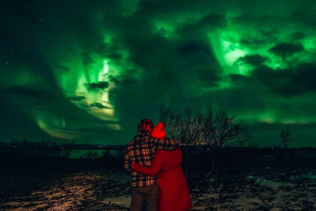 viewing northern lights